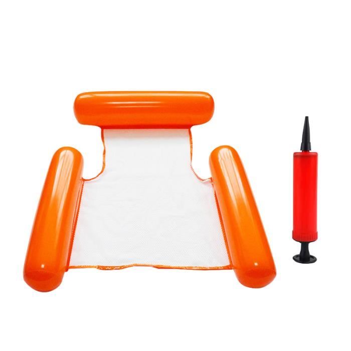 Flottantes Hamac,Chaise Longue de Piscine Flottantes Portable,4 -en-1