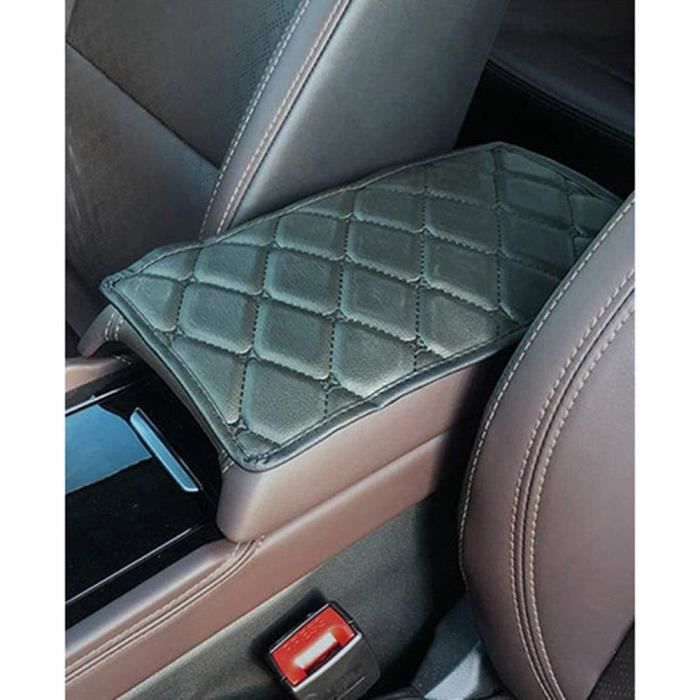 Couverture De Boîte D'Accoudoir De Console Centrale Coussin De Protection En Cuir Microfibre
