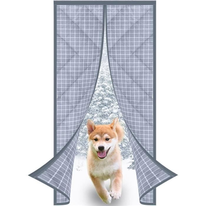 Rideau Isolant Thermique Avec Bande Magnétique - Graphène + Aluminium + Coton, 90x150cm, Pas De Perçage, Coupe-vent Insonorisant