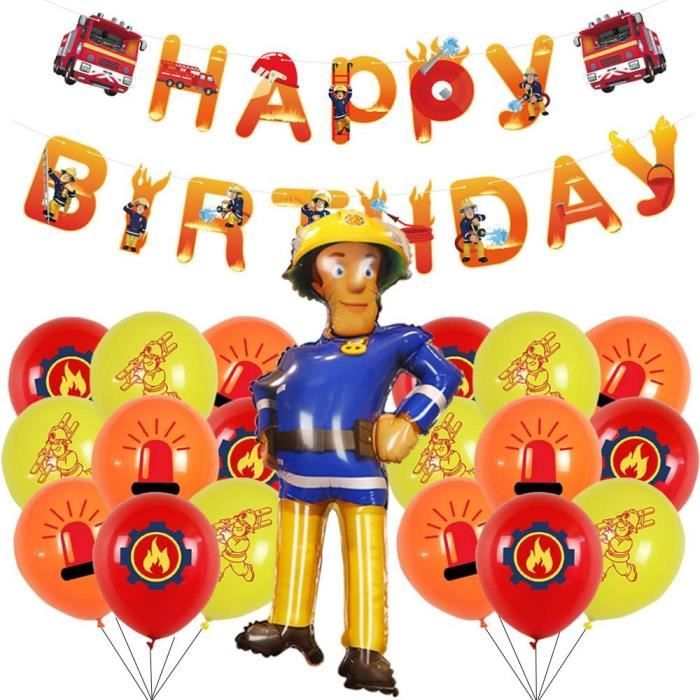 Ballon Anniversaire, 7 Pièces Aluminium Ballon, Géant Ballons(Noir Et