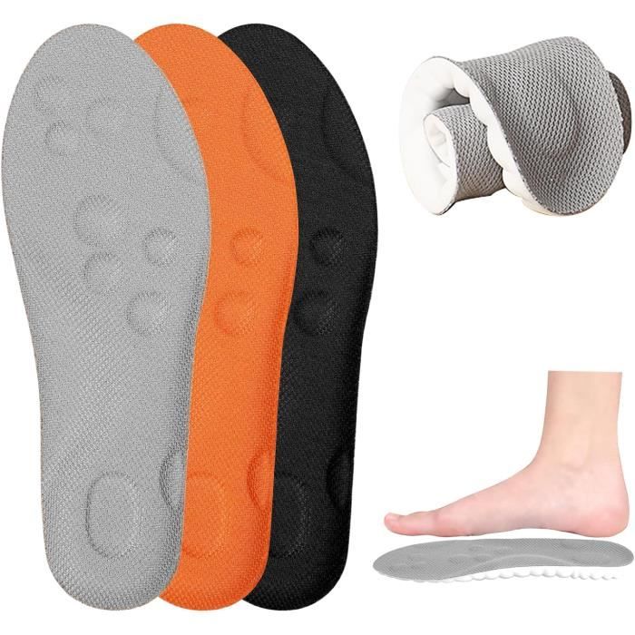 2 Paires De Semelles Orthopédiques Pour Enfants - Soutien Voûte Plantaire, Matière Respirante - Taille 25-34