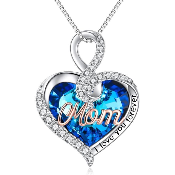 VONALA Collier Pour Père Et Fille En Argent Sterling 925 Avec Pendentif