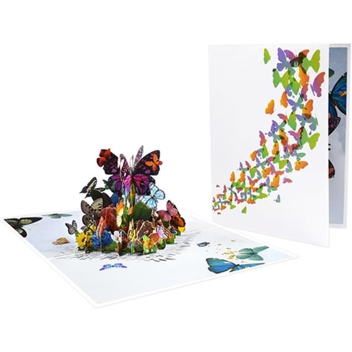 Carte De Vu0153ux 3D En Forme De Cu0153ur Artistique U2013 Carte De Vu0153ux Unique Faite à