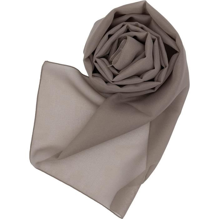 Étole Femme En Mousseline De Soie - Foulard Léger 200x70cm - Idéal Soirée, Mariage Ou Quotidien
