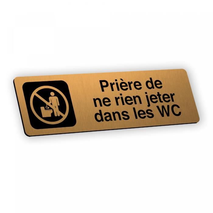 Plaque Métallique Rétro à Accrocher Dans Les Toilettes - 20 Cm - Signalétique Humoristique Et Déco Vintage