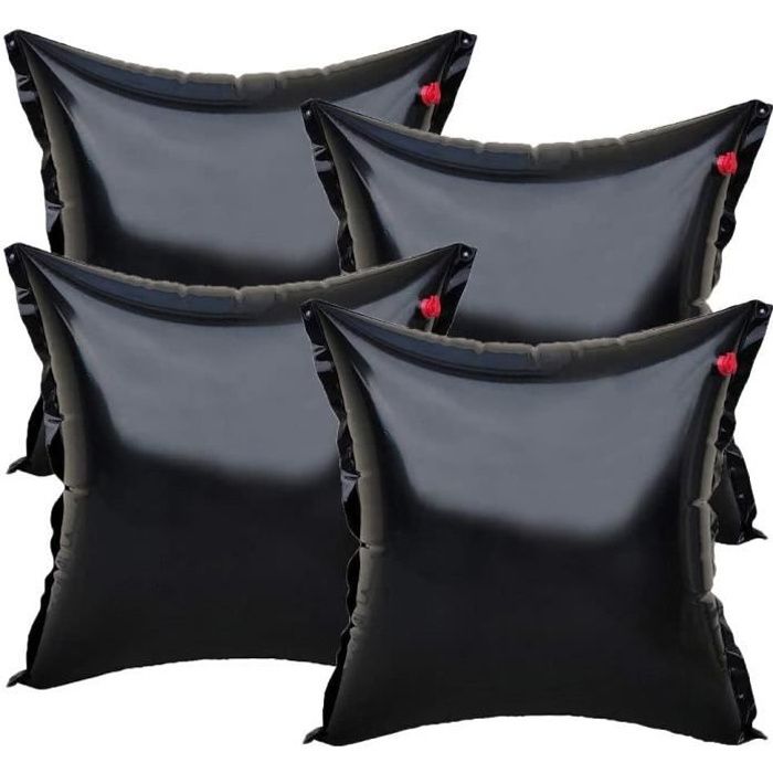 Coussin Hivernage Piscine 120x120 Cm - Gonflable, PVC Résistant Froid - Pour Piscine Hors-sol, Spa - 4 Cordes