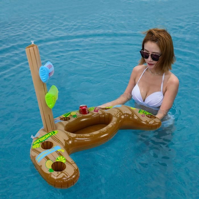 porte gobelet gonflable de piscine de piscine flottante de refroidisseur de seau a glace de biere de bateau gonflable cdiscount jardin