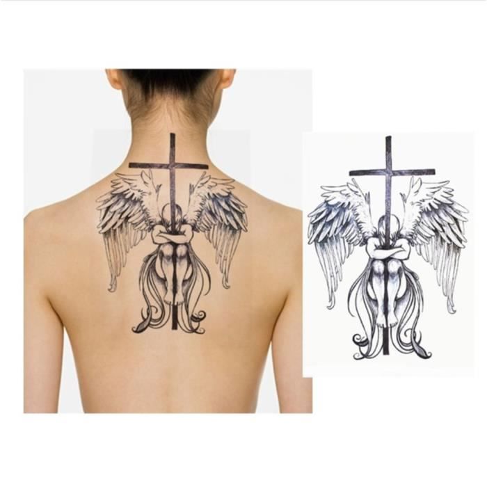 Tatouage Temporaire Realiste Femme Motif Ange Dechu Cdiscount Au Quotidien