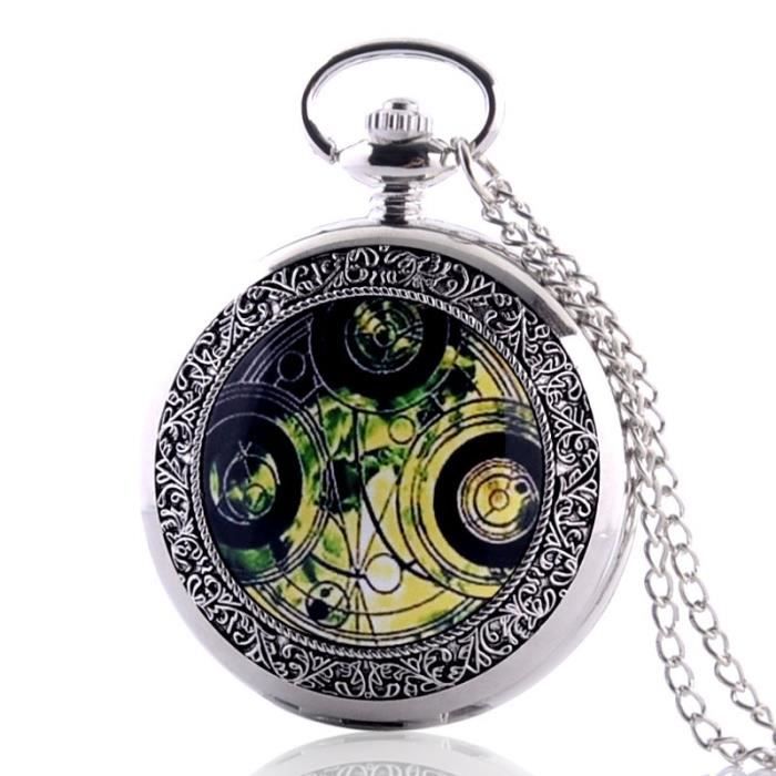Vintage Argent M decin Qui Montre De Poche Collier Steampunk