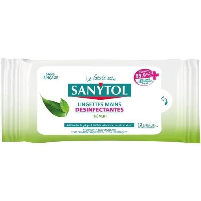 Sanytol Lingettes Desinfectantes Mains X12 Cdiscount Puericulture Eveil Bebe