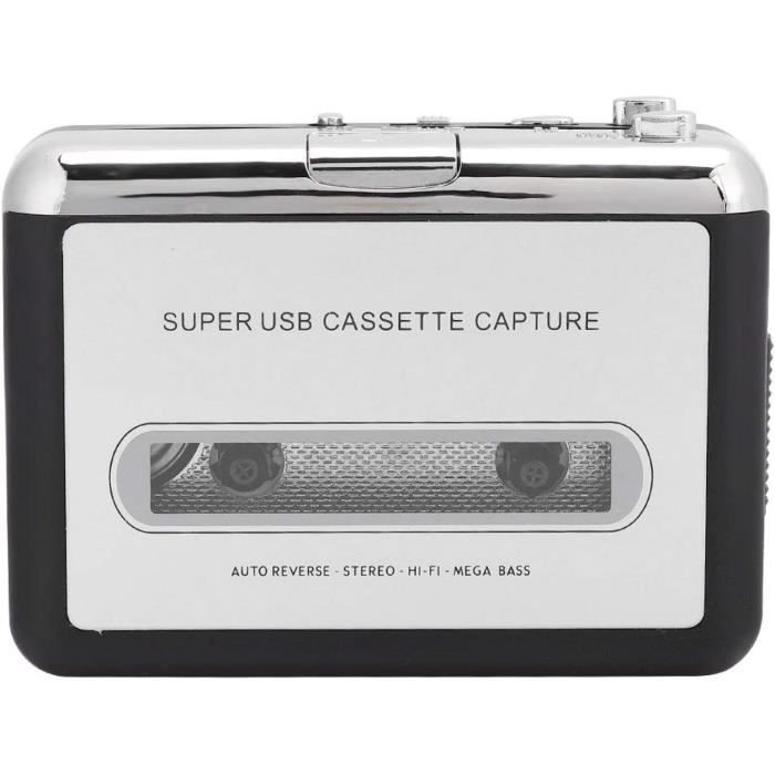 Lecteur/Convertisseur De Cassettes En MP3 Portable - Enregistre Direct Sur Clé USB, Sans Ordinateur