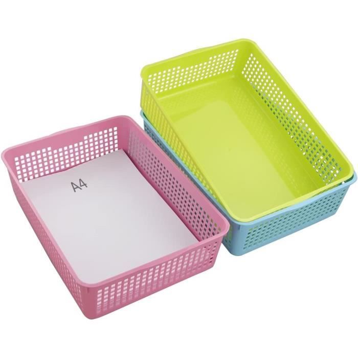 Paquet De 3 Empilable Vêtements Panier De Rangement Organisateur