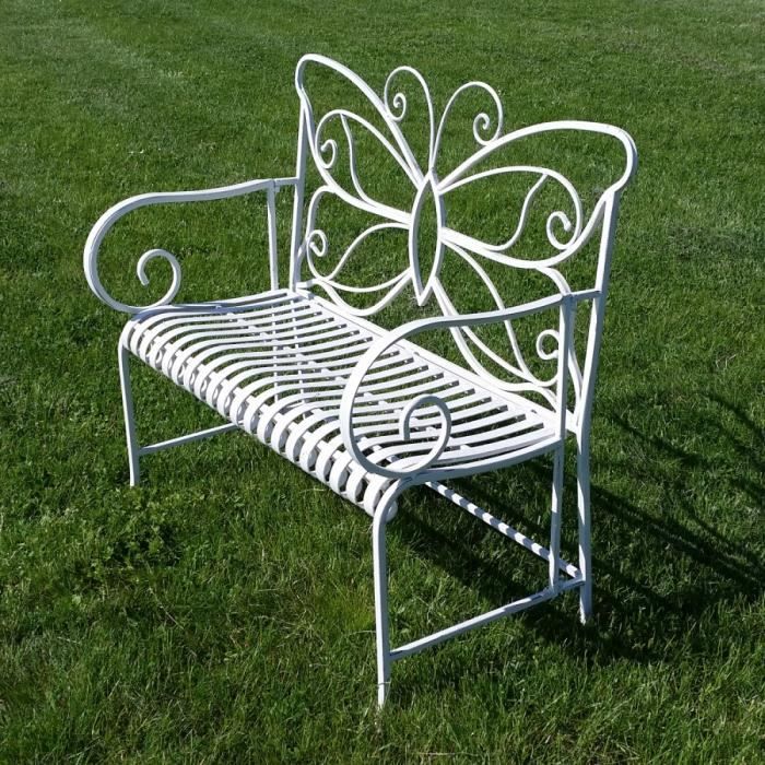 Banc De Jardin En Fer Forge Achat Vente Banc D Exterieur Banc De Jardin En Fer Forge Cdiscount