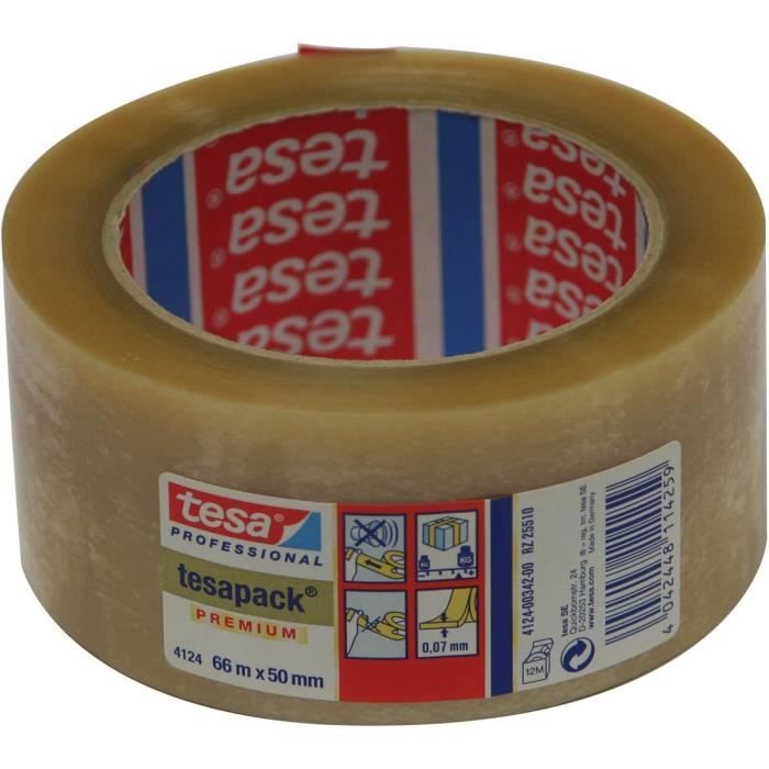 Nastro Adesivo Trasparente Ultra Forte 50 Mm X 66 M - Confezione Da 36 Rotoli Per Imballaggi E Riparazioni - Foto 2