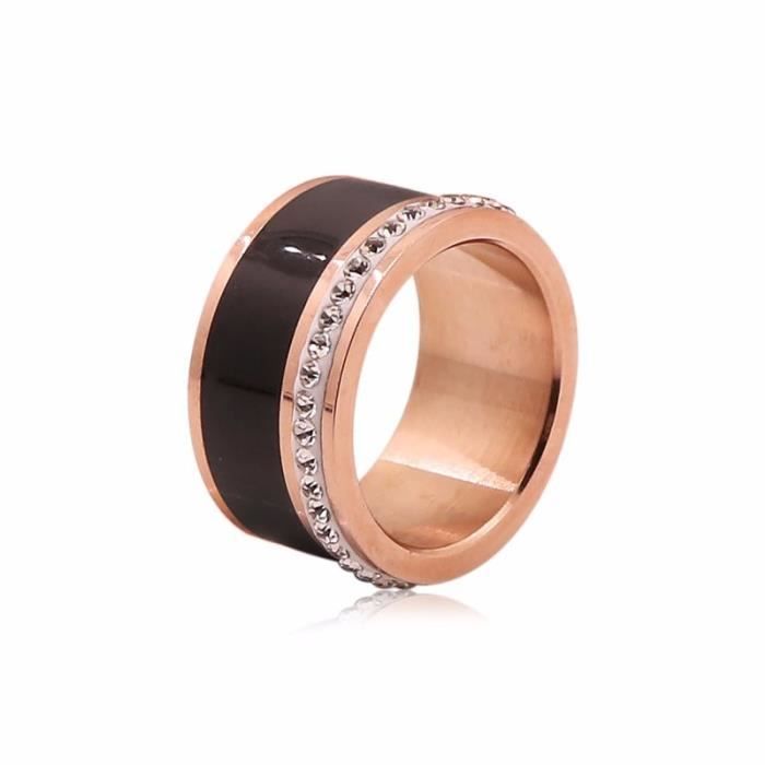 Bracelet pour homme en céramique noire et tungstène magnétique 20cm