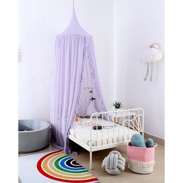 Moustiquaire Pour Lit Avec Ciel Anti-poussière - Tissu Anti-moustiques, 2 Tailles, Lavable à Main