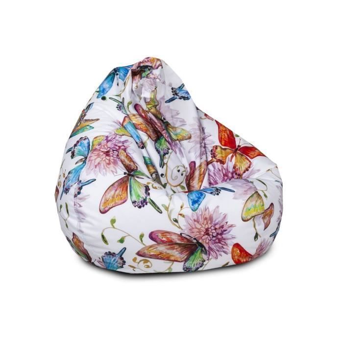 Pouf Poire Fauteuil Oscar Modern Poliester 110 x 90 cm Multicolore 3