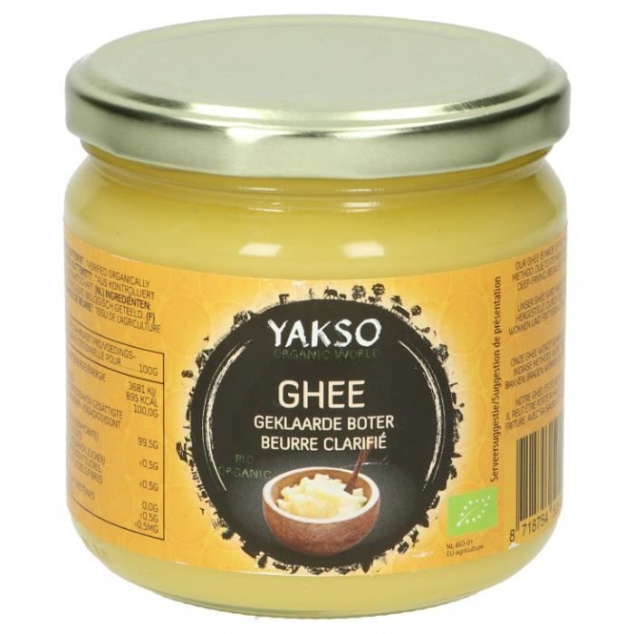 Ghee beurre clarifié 300gr Yakso Cdiscount Au quotidien