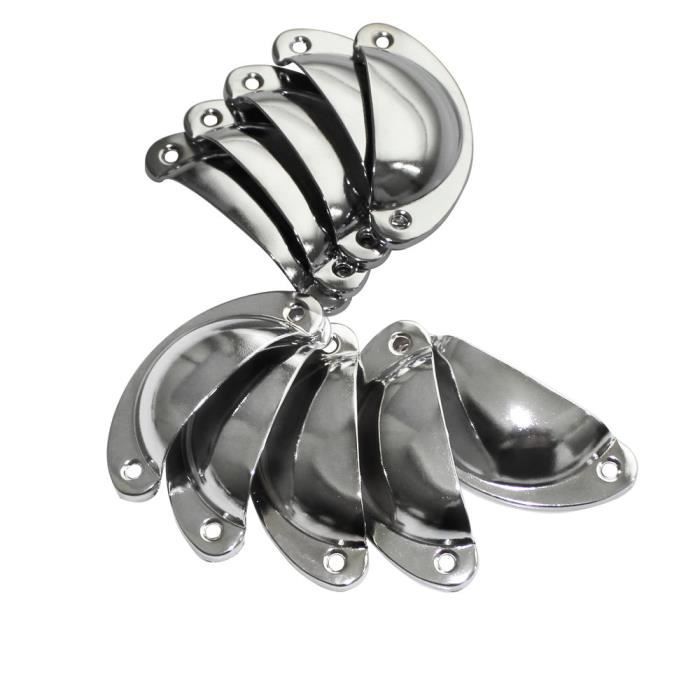 METAL CHROME Pull Poignées 4/" petit nœud d Armoire Armoire Placard Tiroir