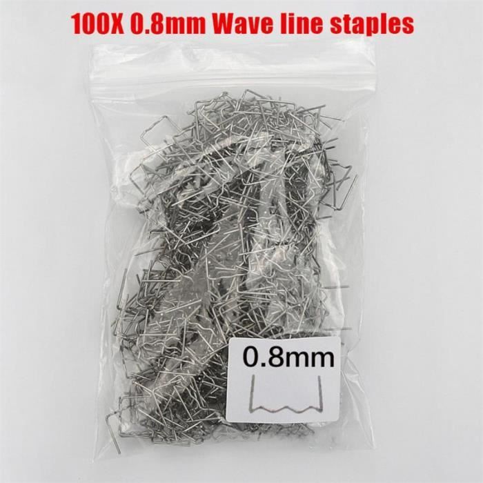 Ruimou 500 Pièces Agrafes Soudure Plastique 0.6mm - Réparation Pare-Chocs