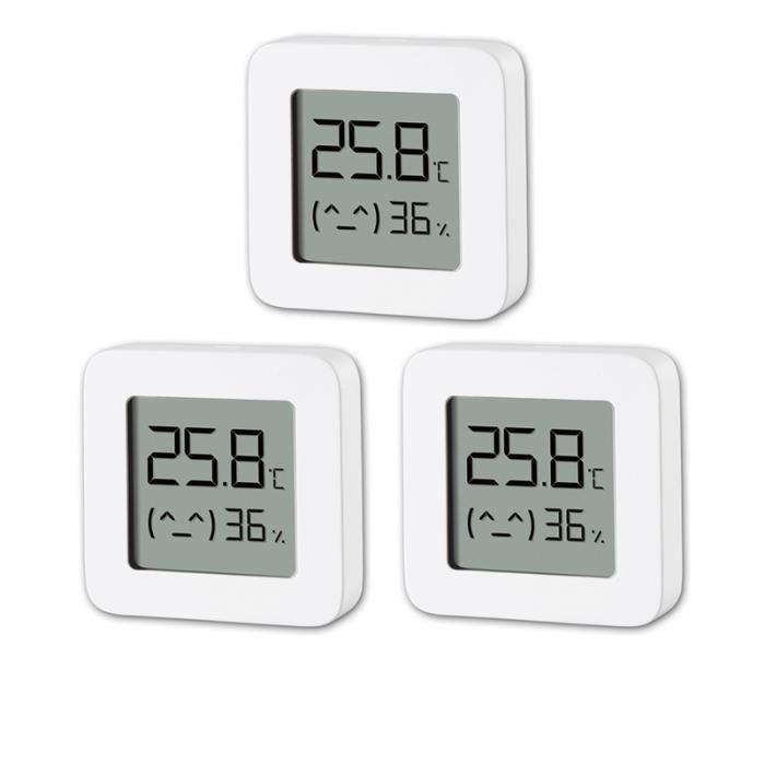 3 pièces - XIAOMI Mijia – thermomètre et hygromètre intelligent électrique  sans fil 2, Bluetooth, détection d - Cdiscount Puériculture & Eveil bébé