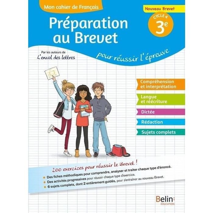 Mon Cahier De Francais 3e Preparation Au Brevet Pour Reussir L Epreuve Achat Vente Livre Parution Pas Cher Soldes Sur Cdiscount Des Le 20 Janvier Cdiscount