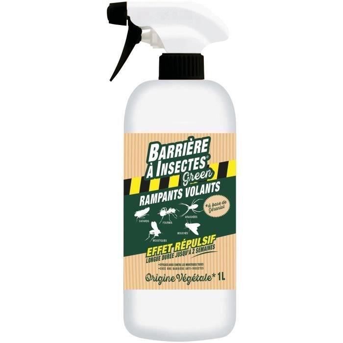 Insectes Rampants, Volants - Effet répulsif - Actif d'origine végétale - Prêt à l'emploi 1 L