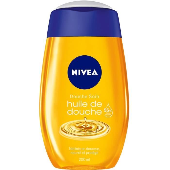 NIVEA Huile de douche Natural Moussante Pour peaux sèches 200 ml