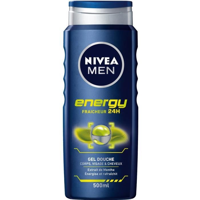 NIVEA MEN Gel de douche Energy Pour homme 500 ml Cdiscount Au quotidien