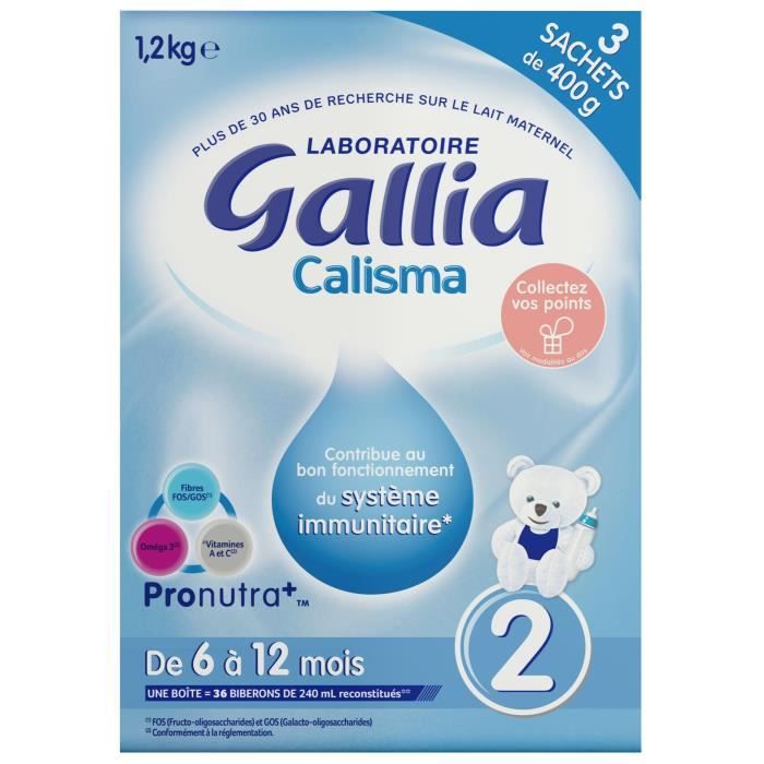 GALLIA Calisma Lait en poudre 2e age Bag in box 1,2kg