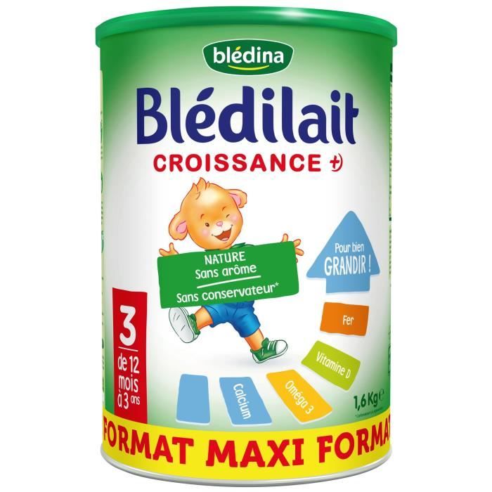 BLEDILAIT Lait en poudre croissance 3e age 1,6kg - Achat / Vente lait de  croissance BLEDILAIT Lait en poudre croissance 3e age 1,6kg - Cdiscount  Prêt-à-Porter