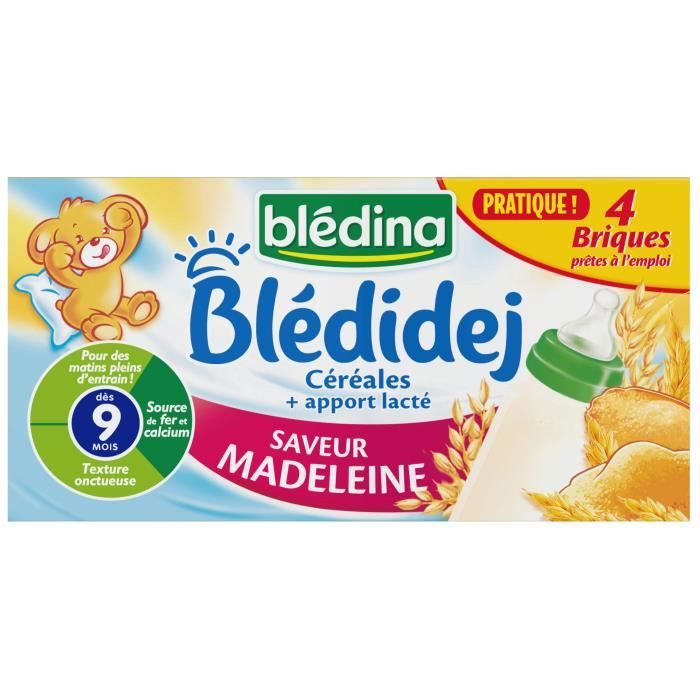 Bledina Bledidej Cereales Bebe Lactees Madeleine Des 9 Mois 4x250 Ml Achat Vente Cereales Bebe Bledina Bledidej Cereales Bebe Lactees Madeleine Des 9 Mois 4x250 Ml Soldes Cdiscount