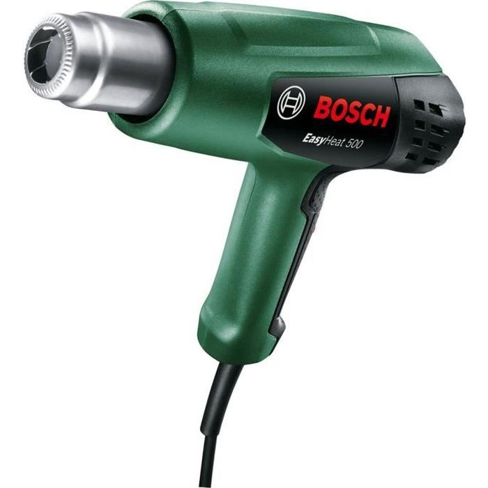 Décapeur thermique Bosch - EasyHeat 500 (1600W, débit d'air: 240 / 450 l/min, température: 300/500°C)