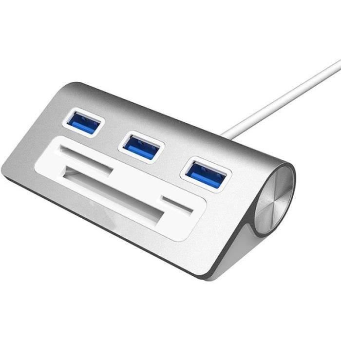 Satechi Support Casque Aluminium USB 3 Ports + Jack 3,5 Mm – Gris Sidéral – Pour Bose, Sony, Beats, JBL