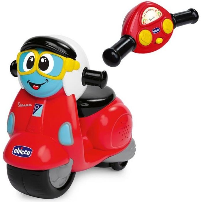 Vespa RC - CHICCO - Télécommande intuitive - Mixte - 2 roues - Rouge