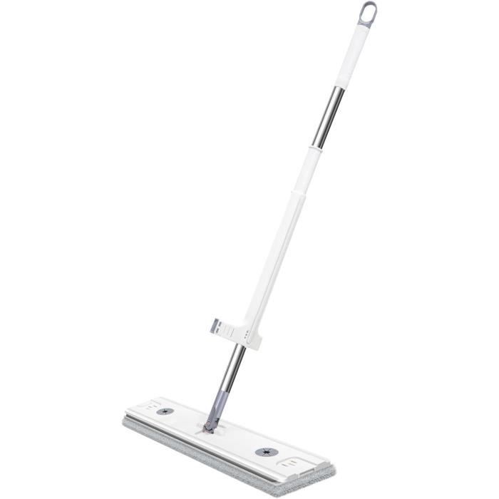 Manche Balai Télescopique Vileda Turbo - Acier Inoxydable, Réglable 32-58 Pouces, Filetage US