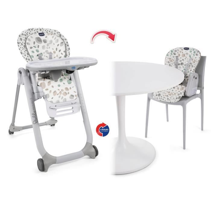 Sangle Chaise Haute Chicco Chicco Chaise Haute Polly Progress 4 Roues Mirage Motif Mirage