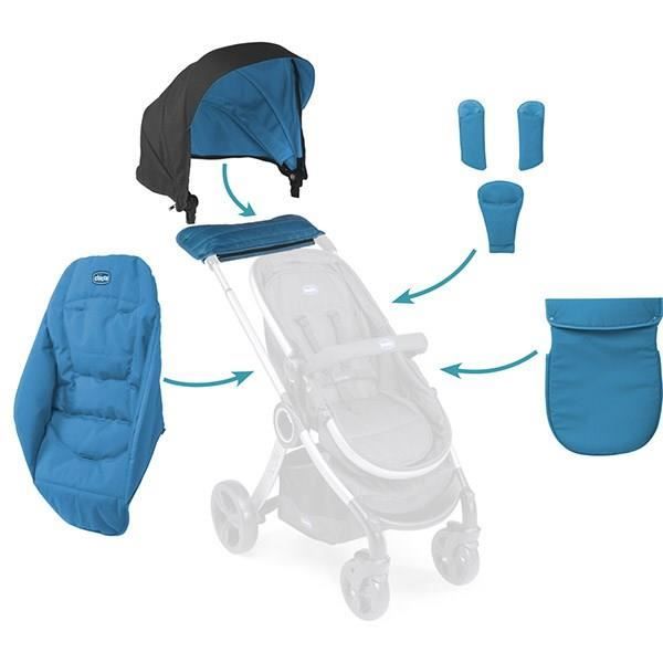CHICCO Pack accessoires Hiver pour poussette Urban coloris Mistral