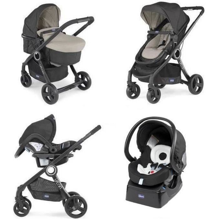 CHICCO Poussette combinée Pack Urban Plus - Dès la naissance - Jusqu'à 15kg  - Dune - Cdiscount Puériculture & Eveil bébé