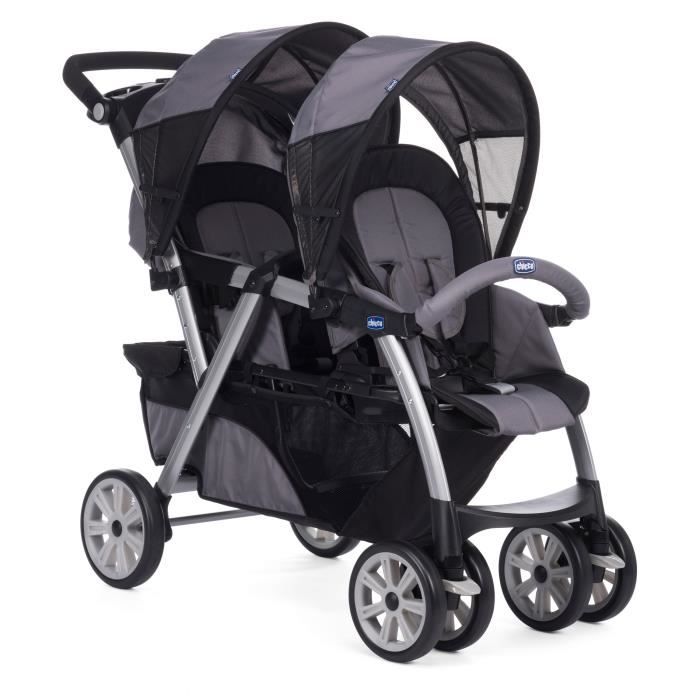 CHICCO Poussette double TOGETHER Coal Cdiscount Pu riculture