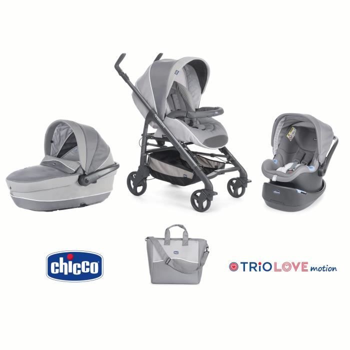 CHICCO Poussette combin e 3 en 1 TRIO LOVE MOTION Elegance