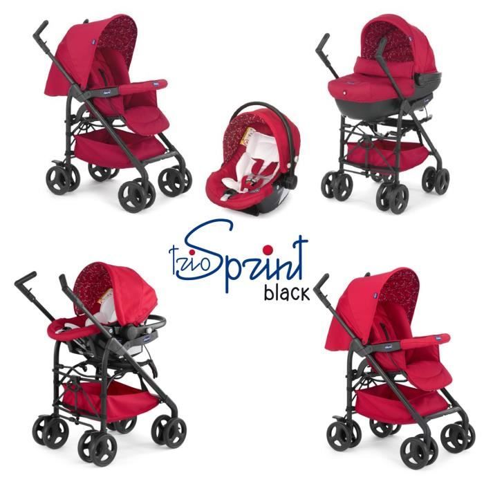 Poussette trio chicco sprint black store