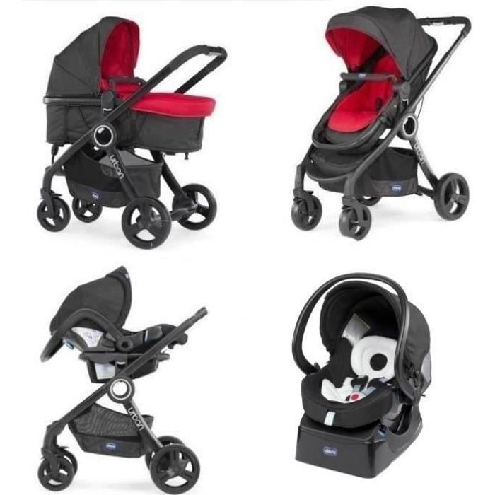 Chicco Trio Pack Urban Plus Poussette Combinee Red Wave Cdiscount Puericulture Eveil Bebe