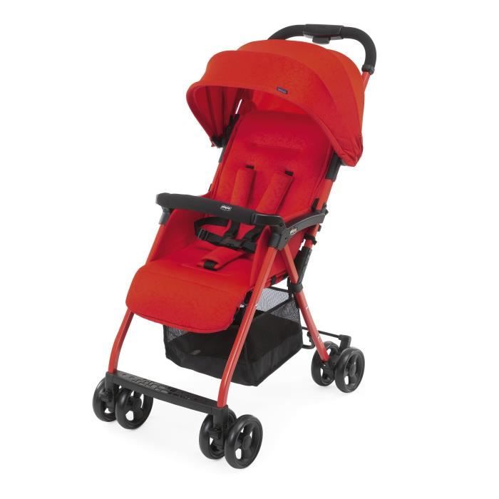 CHICCO Poussette compacte Ohlala 3 - Dès la naissance - Jusqu'à 15kg - Dossier inclinable - Arceau d