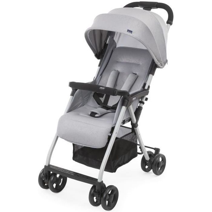 CHICCO Poussette compacte Ohlala 3 - Dès la naissance - Jusqu'à 15kg - Dossier inclinable - Arceau d