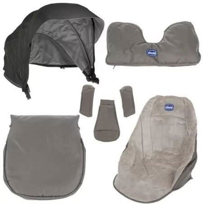 CHICCO Poussette combinée Pack Urban Plus - Dès la naissance - Jusqu'à 15kg  - Gris anthracite - Cdiscount Puériculture & Eveil bébé