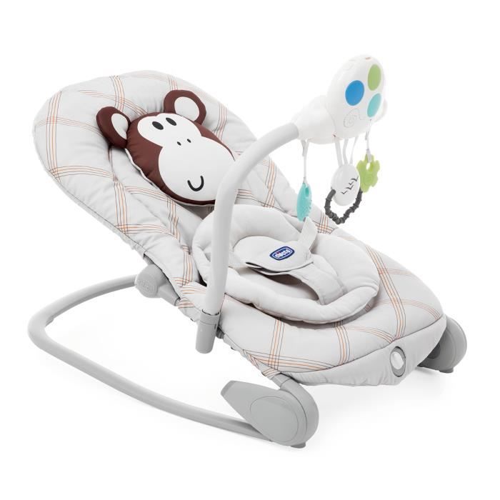 Transat évolutif CHICCO - Balloon Monkey - Dès la naissance - Avec arche jouet et vibrations