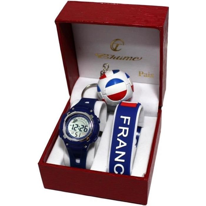 MONTRE ENFANT PLUS BRACELET FRANCE FOOTBALL LES BLEUS GRIEZMANN