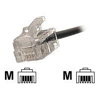 Cordon téléphonique RJ11 noir - 2m - Dexlan - Téléphone filaire ...