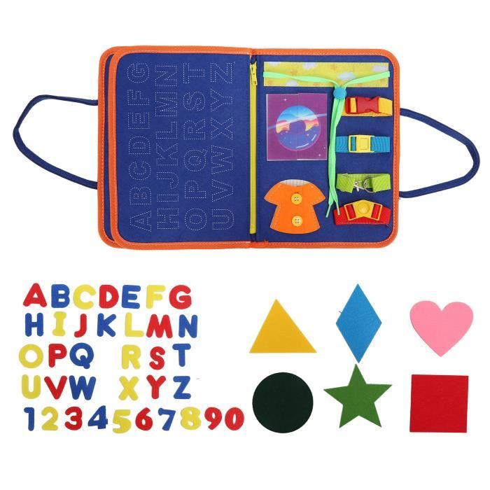 Jouets Montessori pour tout-petits, tableau d'activités sensorielles pour filles et garçons de 1 Jouets Montessori pour tout-petits, tableau d'activités sensorielles pour filles et garçons de 1